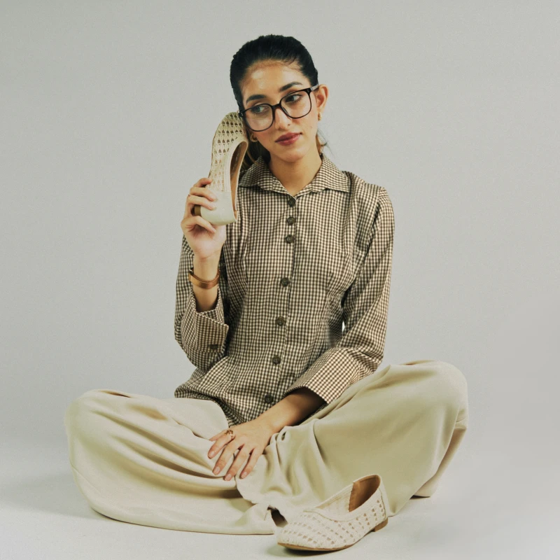 Checkered Poplin Shirt