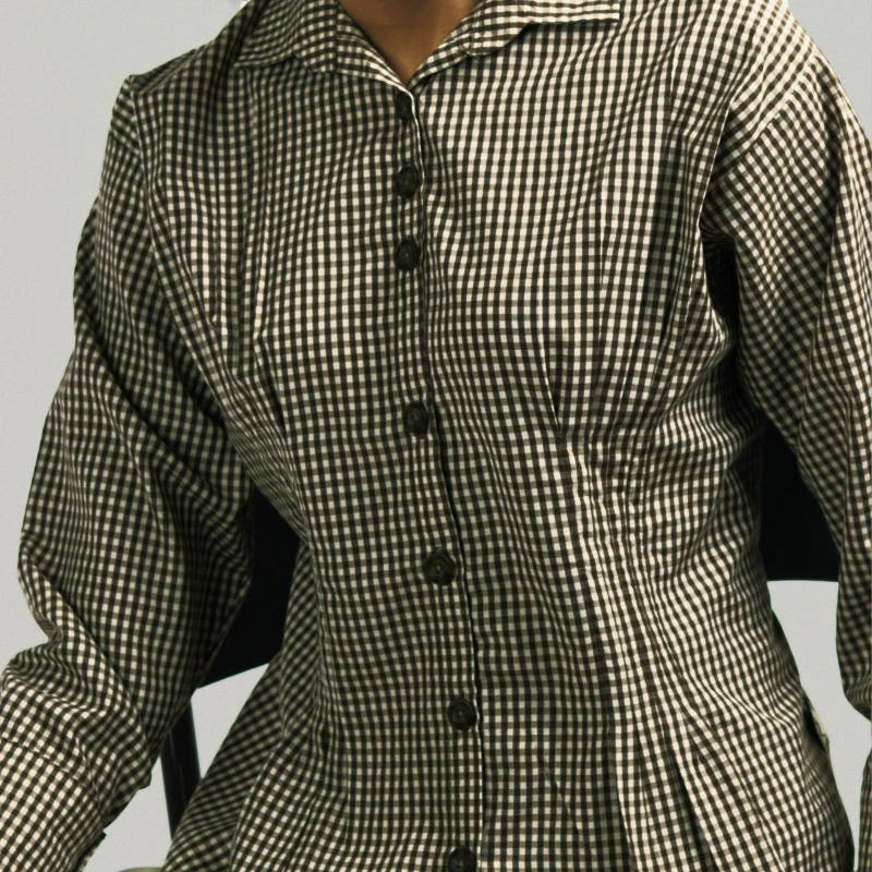 Checkered Poplin Shirt
