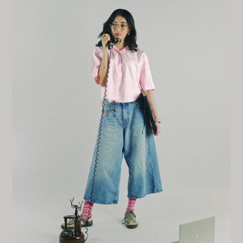 Boxy Poplin Shirt